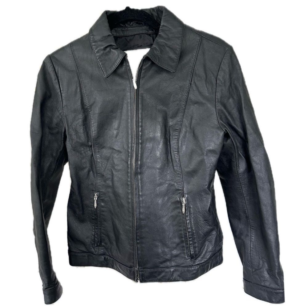 Wilsons Leather Maxima Thinulate Ultra Insulation Leather Zip Up Bike Jacket M